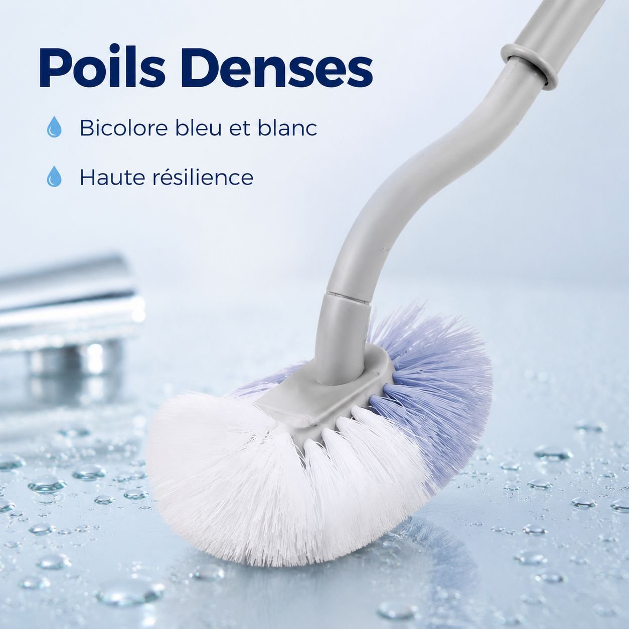 Brosse de toilette en silicone