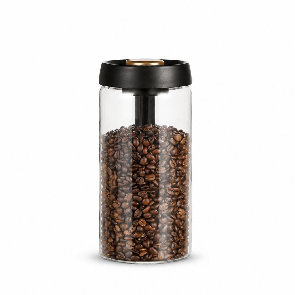 Vacuum Sealed Glass Storage Jar for Coffee Beans