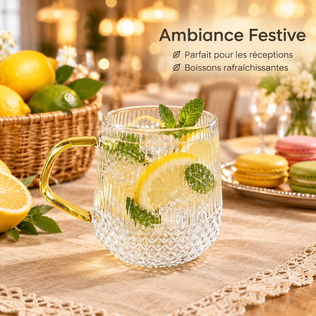Tasse transparente mettant en valeur une boisson chaude