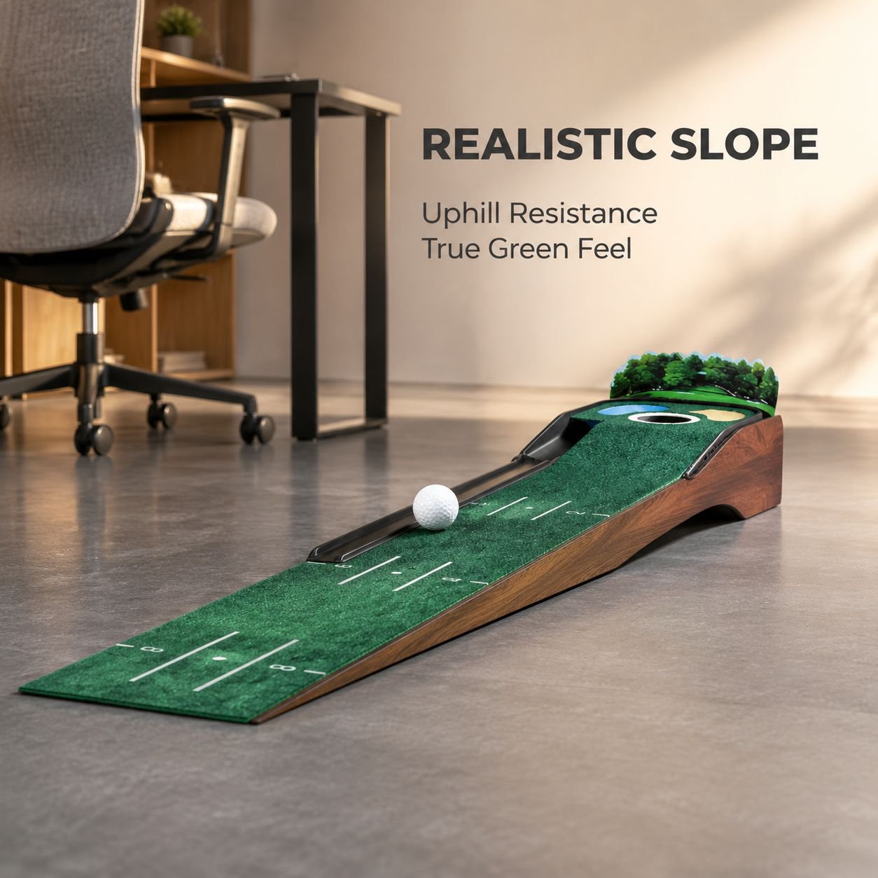 Golf putting practice mat
