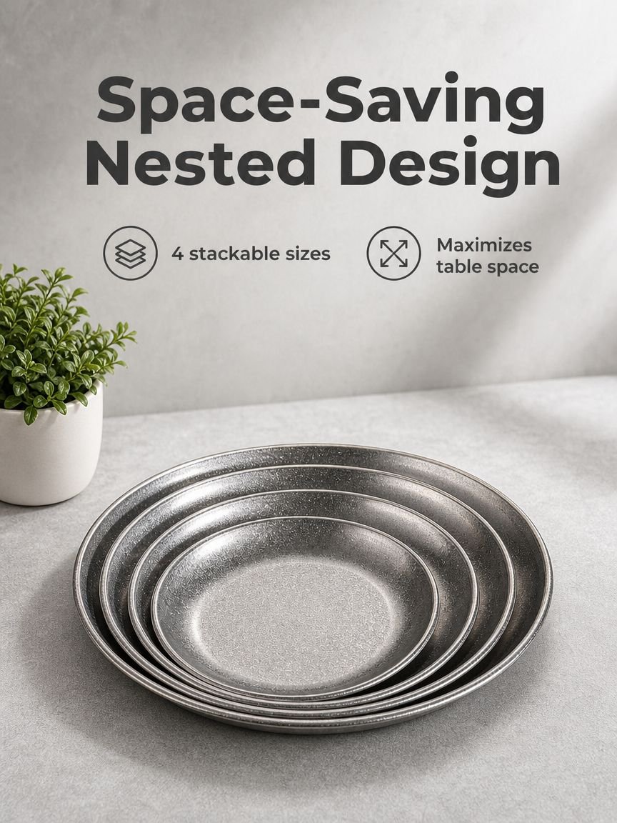 Round Stainless Steel Tray