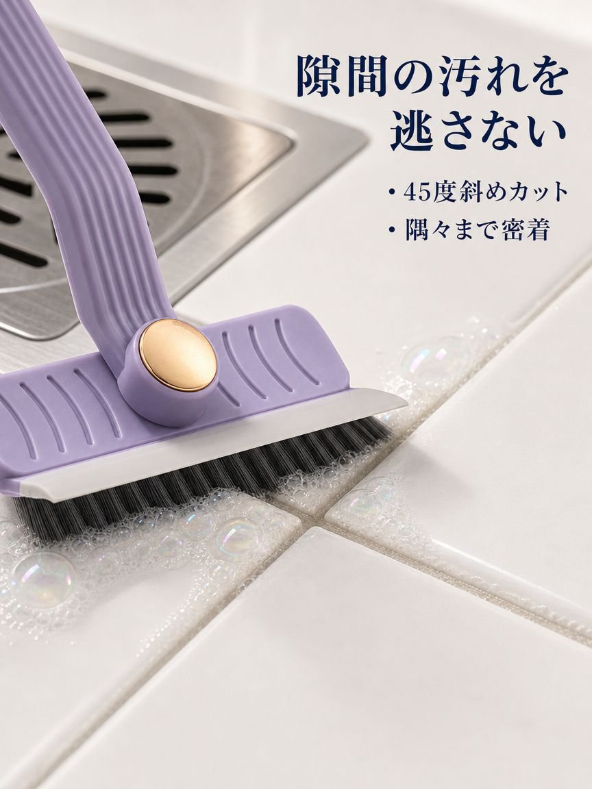 回転式スクイージー多機能ブラシ