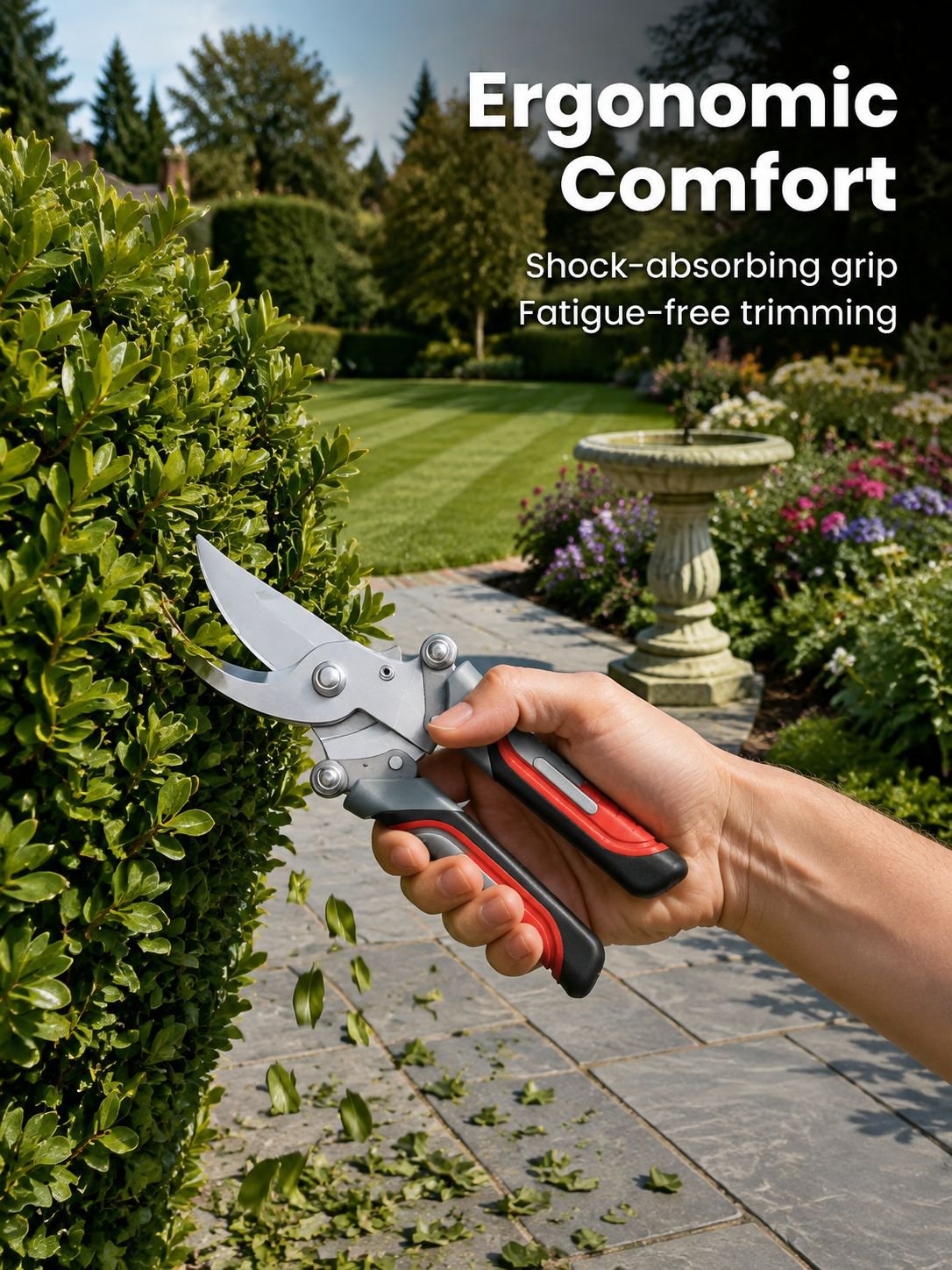 Lightweight pruning scissors for easy garden maintenance