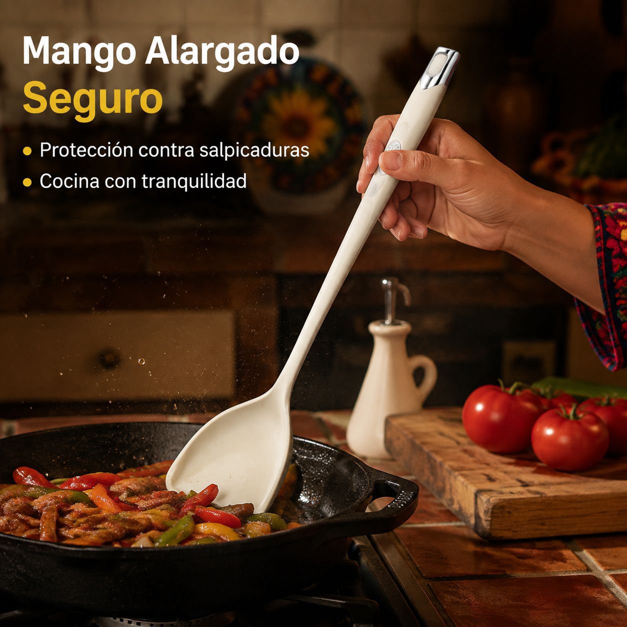 Juego de utensilios de silicona resistente al calor