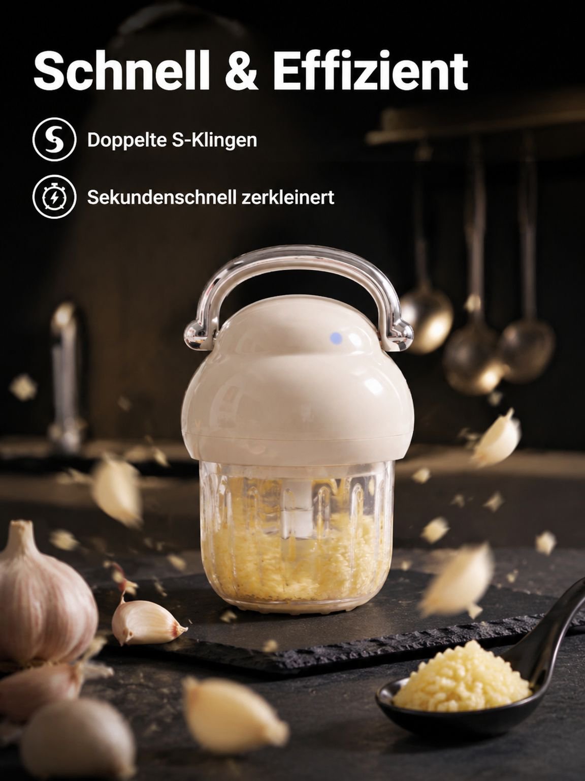 Neue Knoblauchpresse
