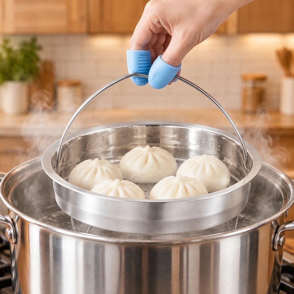 Premium quality stainless steel steamer for pots
