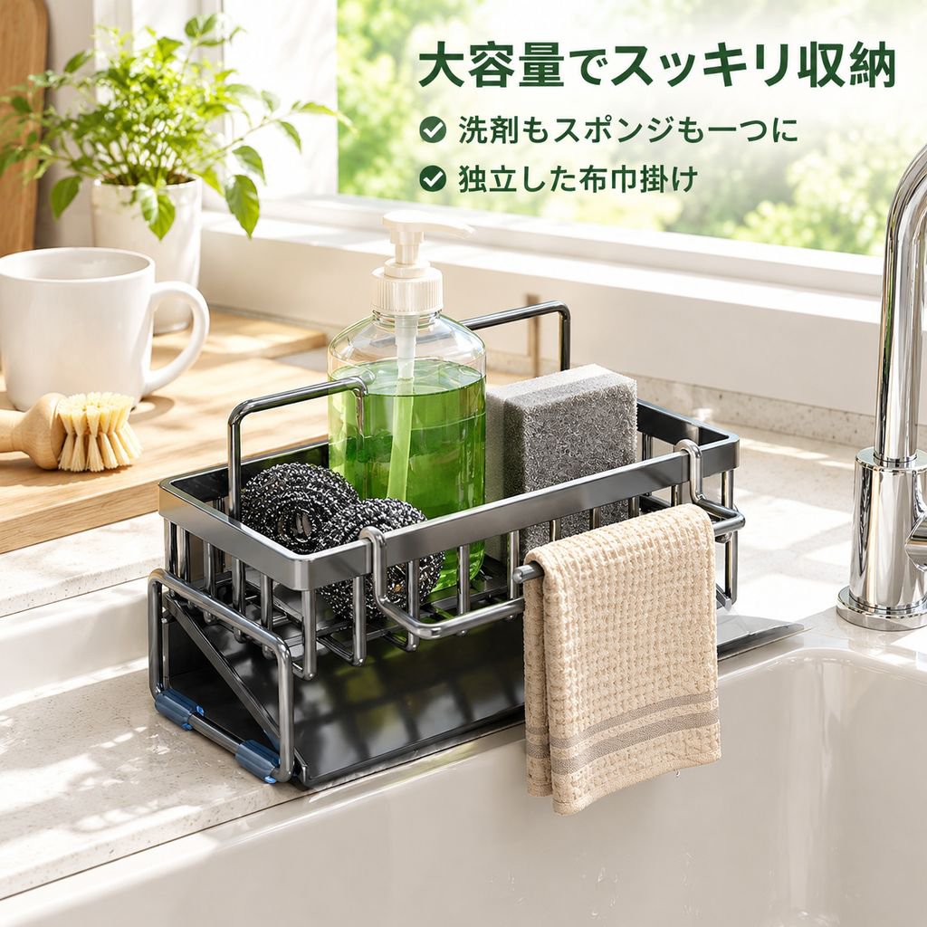 キッチン用洗剤収納ラック