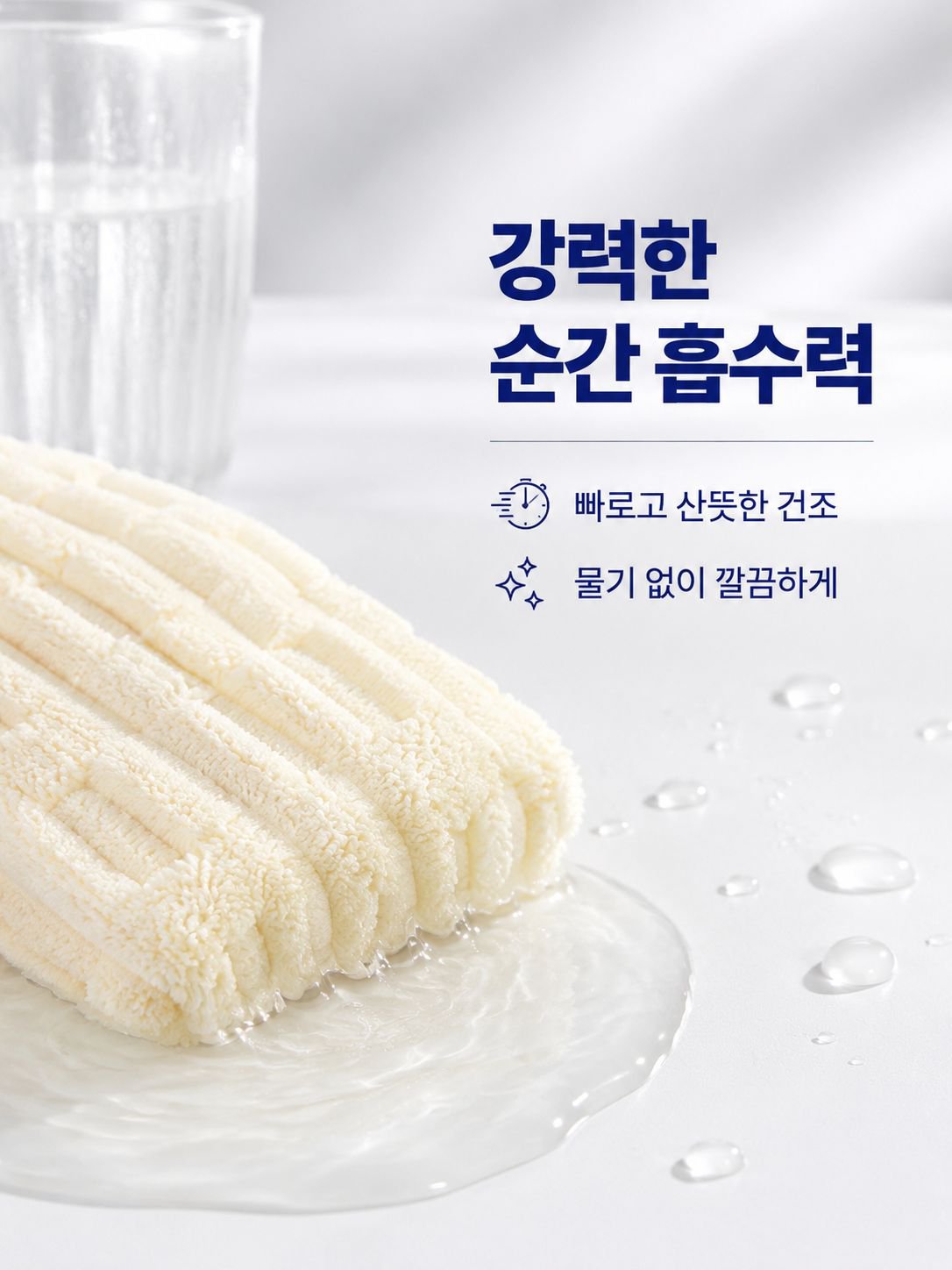 클라우드 스킨케어 두툼한 흡수 코랄 울 타월