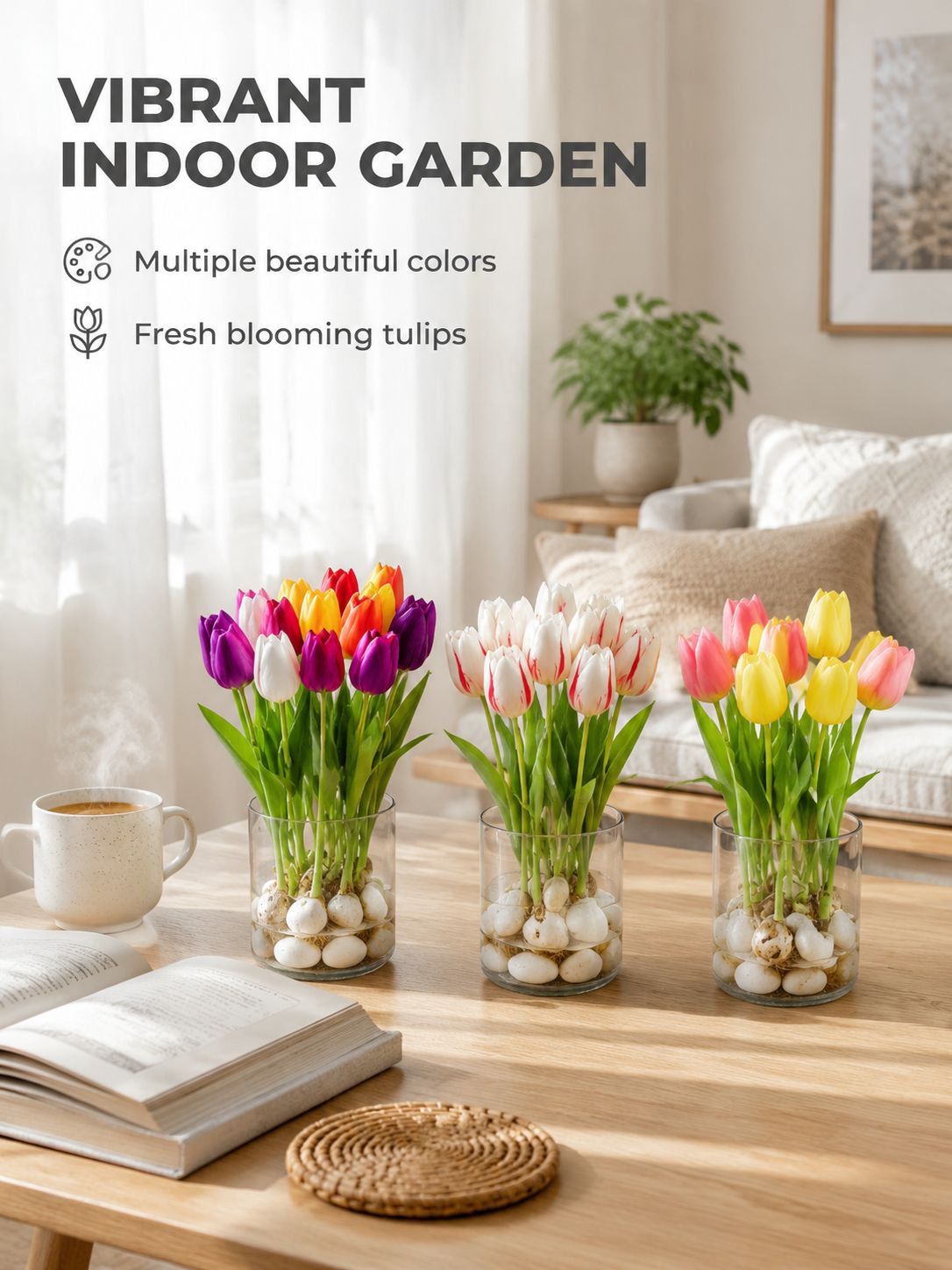Hydroponic tulips