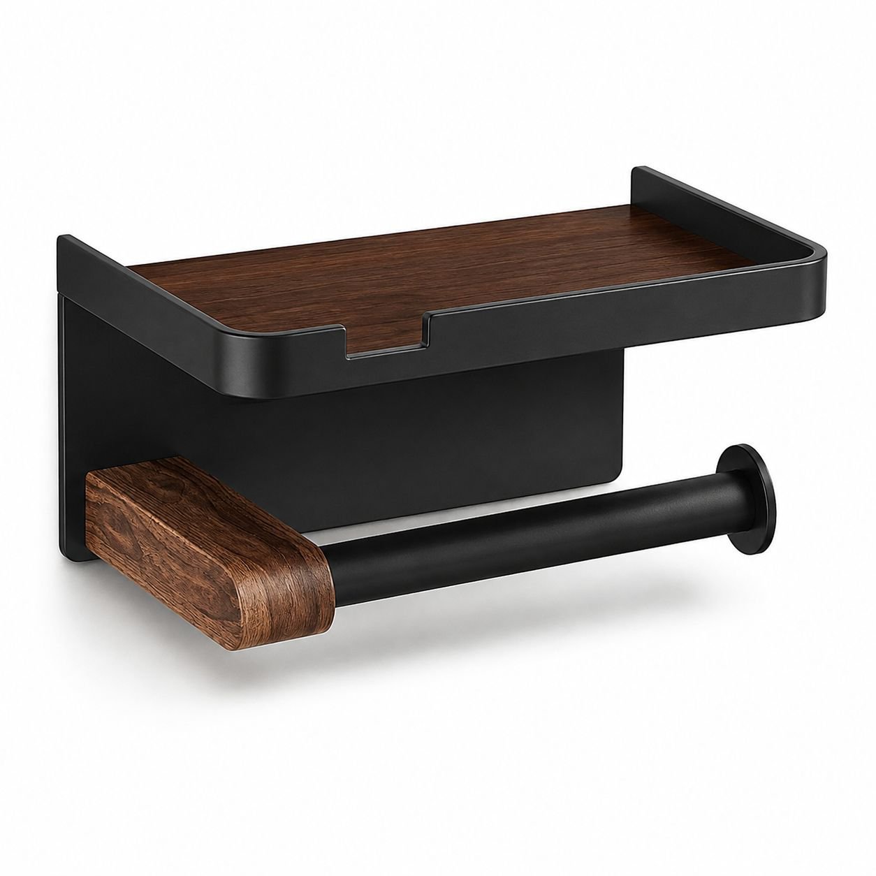 Drill-Free Metal Tissue Holder for Kitchen and Bathroom