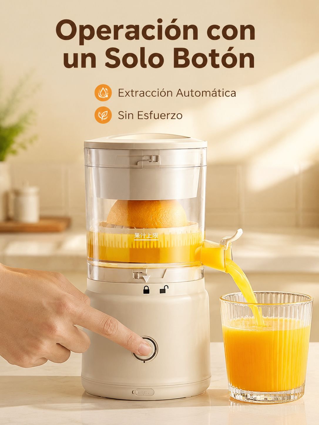  Exprimidor inalámbrico multifuncional totalmente automático