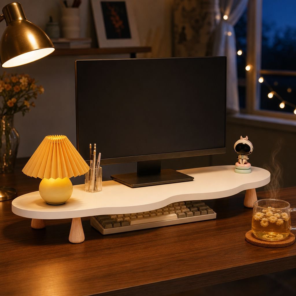 Sleek and modern monitor stand for office desks