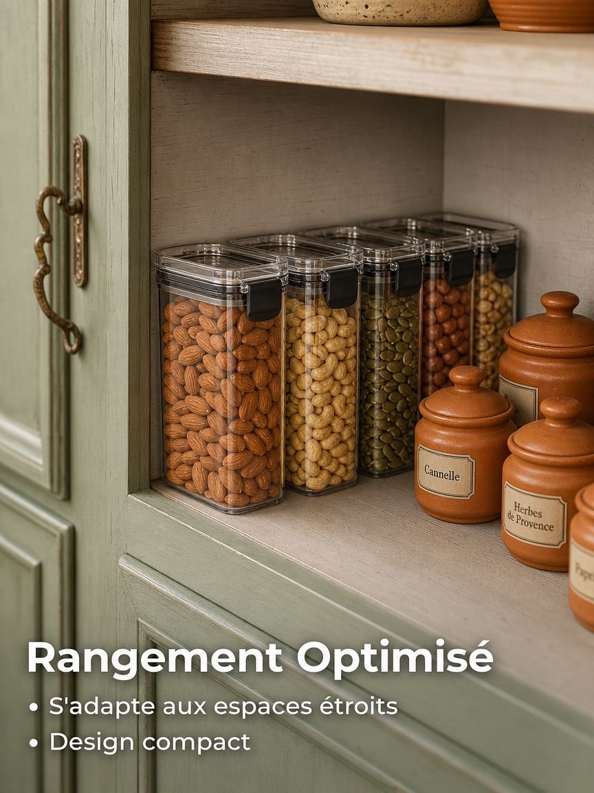 Boîte de conservation multifonction pour friandises et céréales