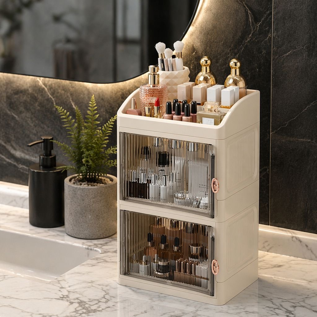 Multifunctional Cosmetic Organizer Shelf for Homea