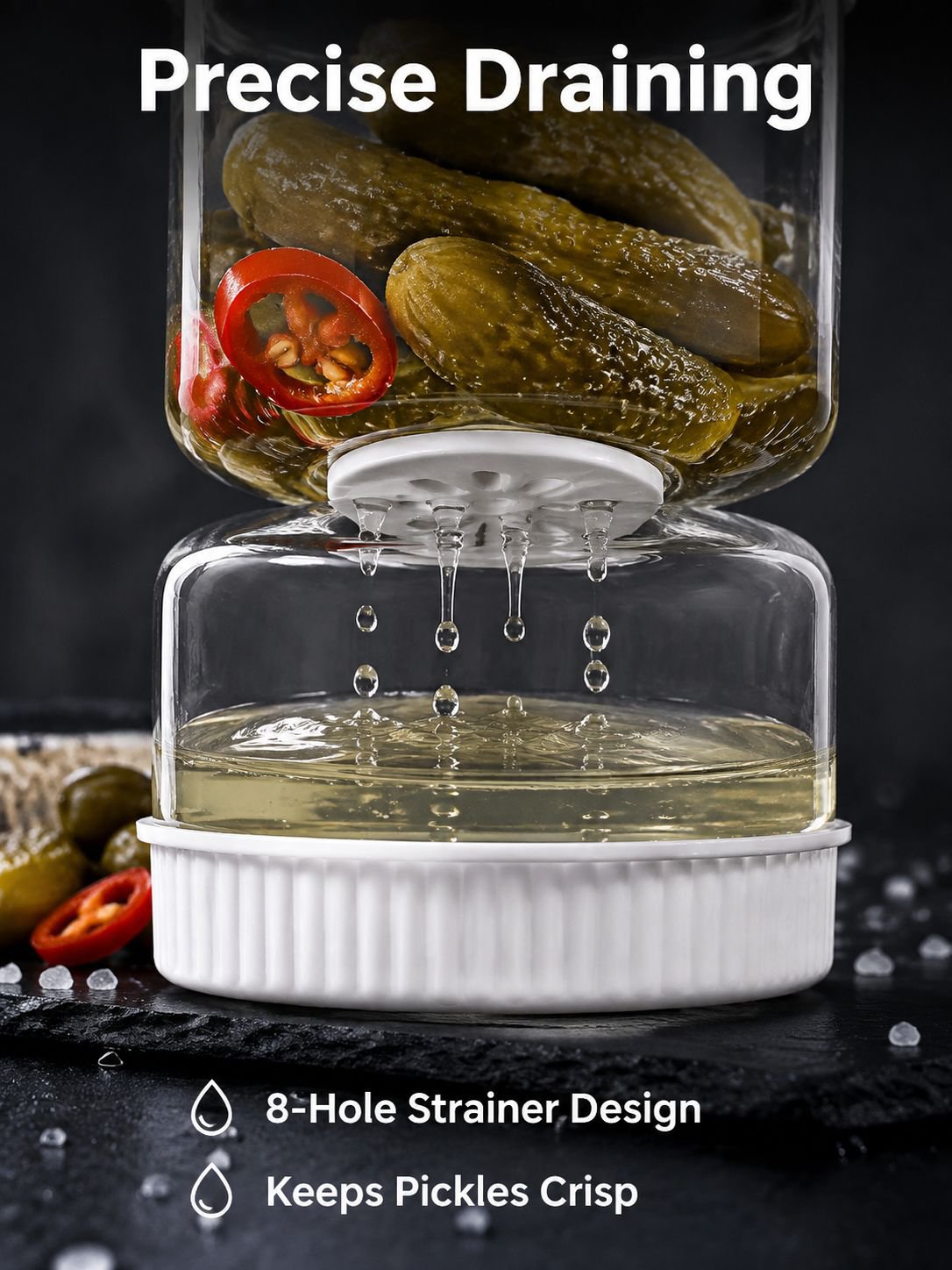 Food separation filter container