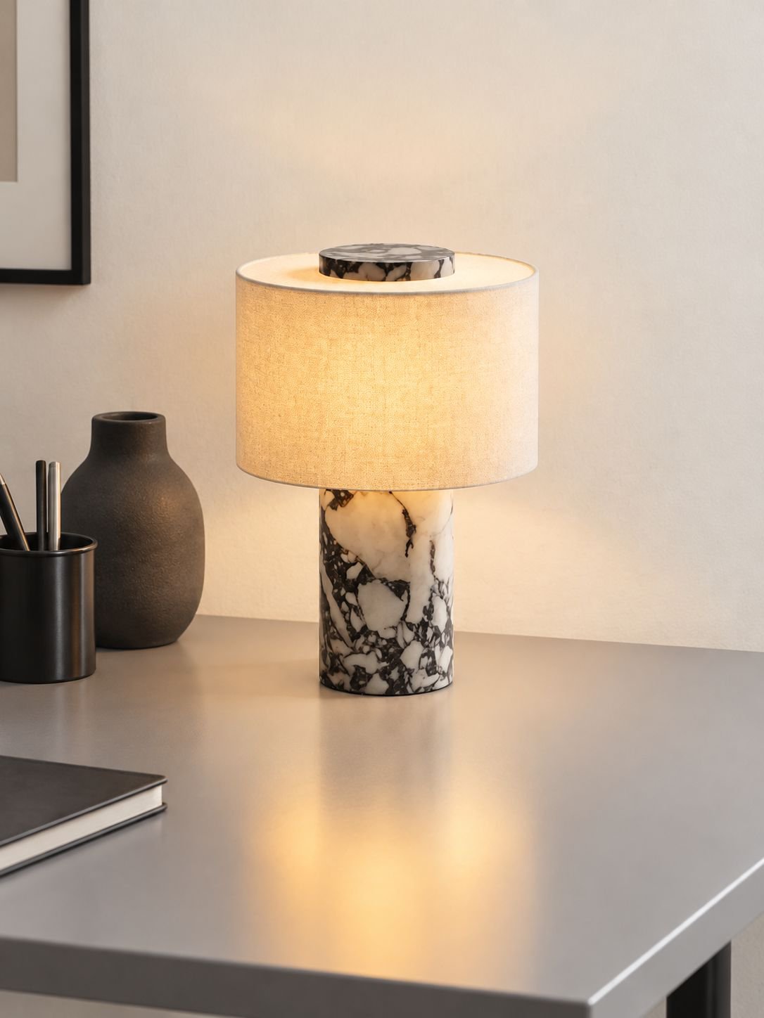 Luxus-Marmor-Ambiente-Tischlampe