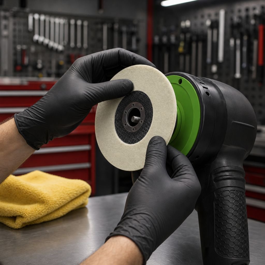 High-quality wool polishing pad for automotive use