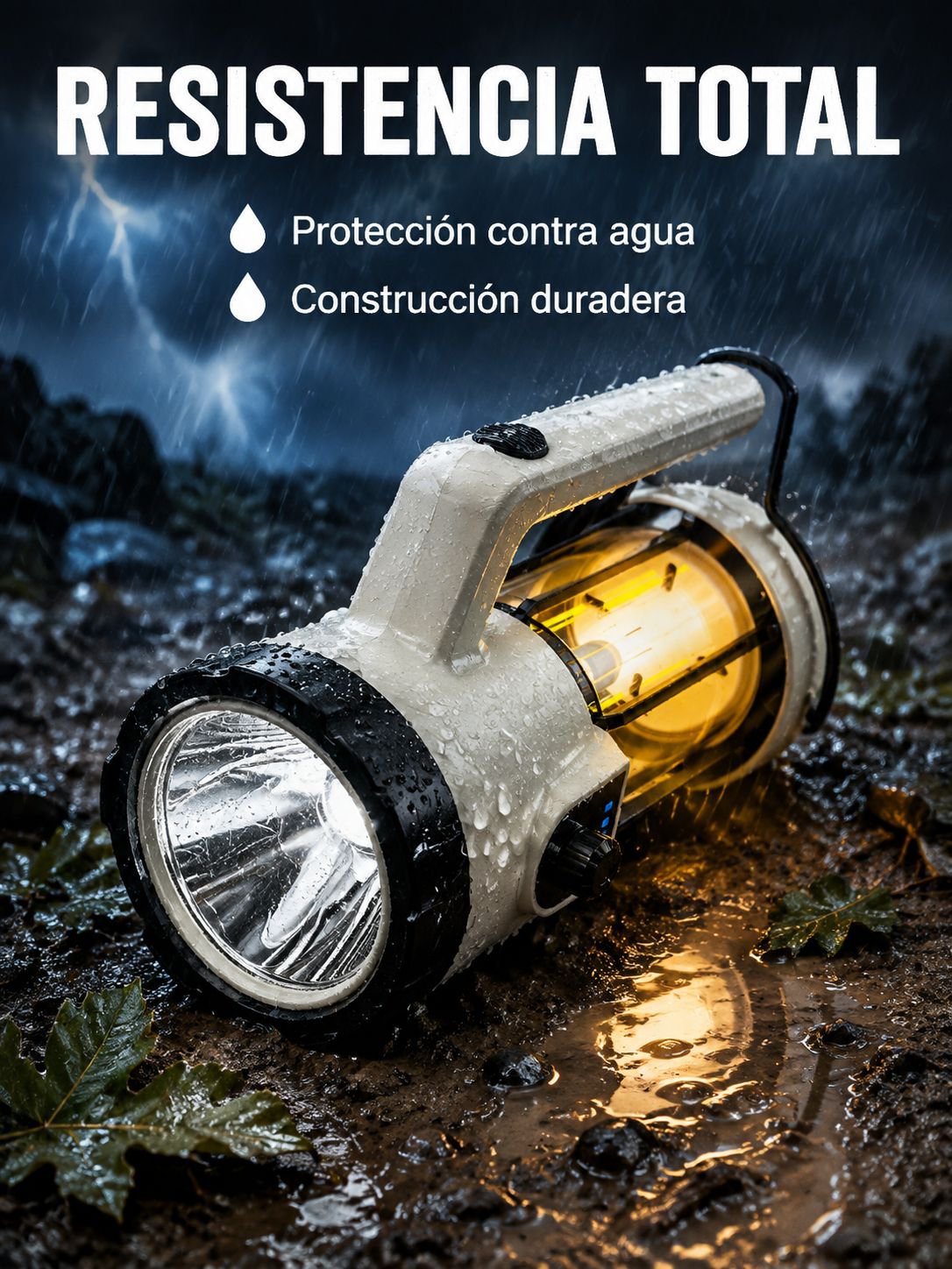 Linterna de búsqueda portátil para exteriores