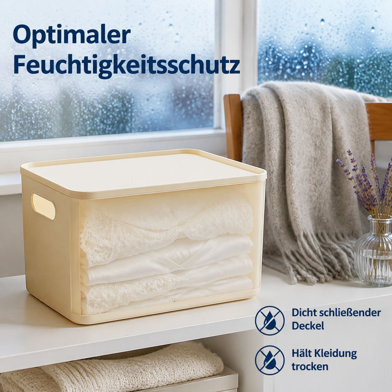 Aufbewahrungsbox mit Deckel