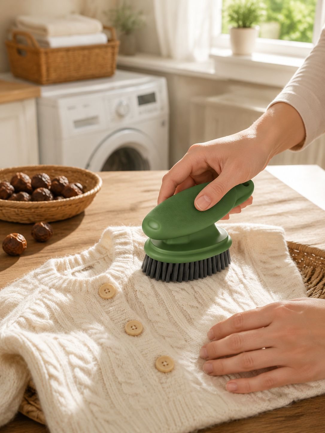 Easy-to-use shoe scrubber with color-block design