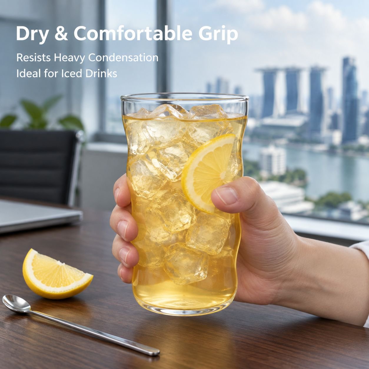 Minimalist Cloud Borosilicate Lightweight Heat-resistant Glass Cup