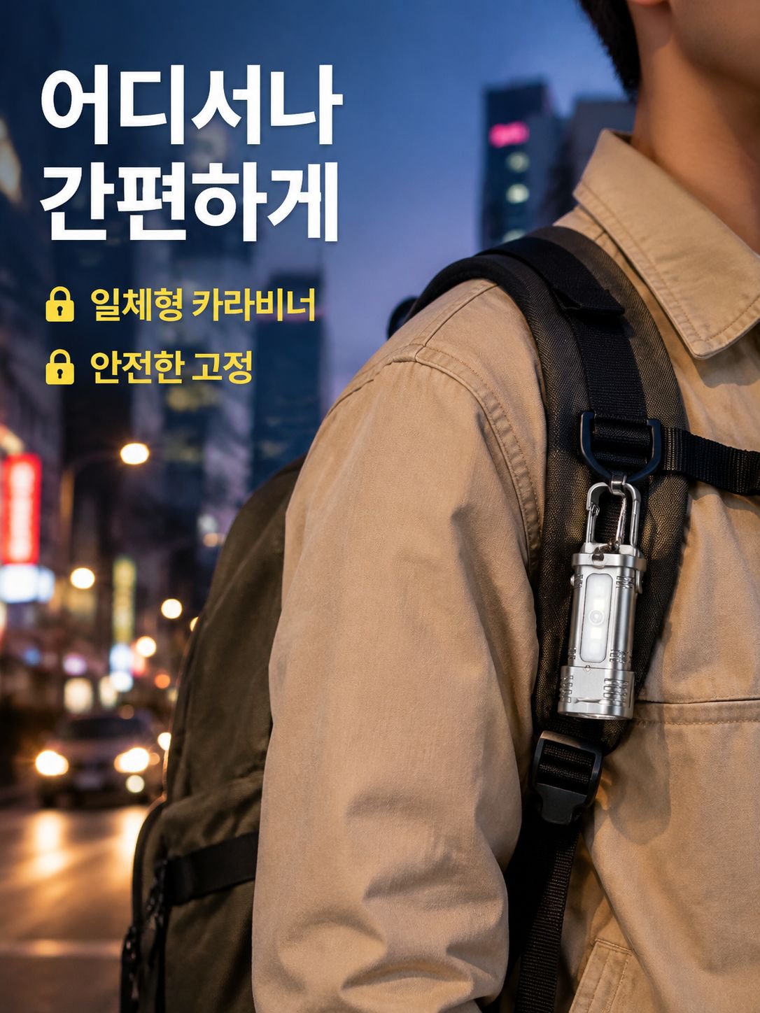 미니 휴대용 키체인 손전등