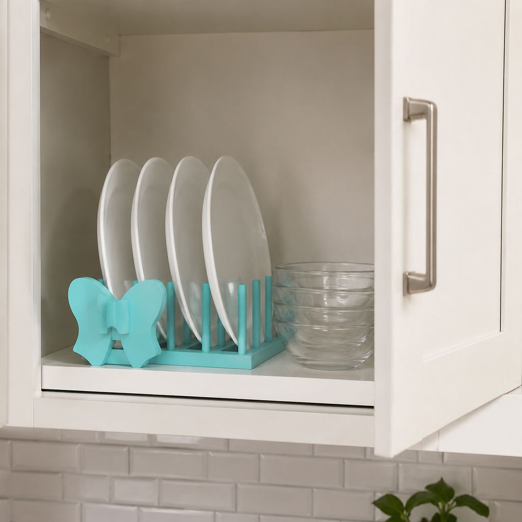 Multifunctional Kitchen Wooden Bowl and Plate Draining Storage Display Rack