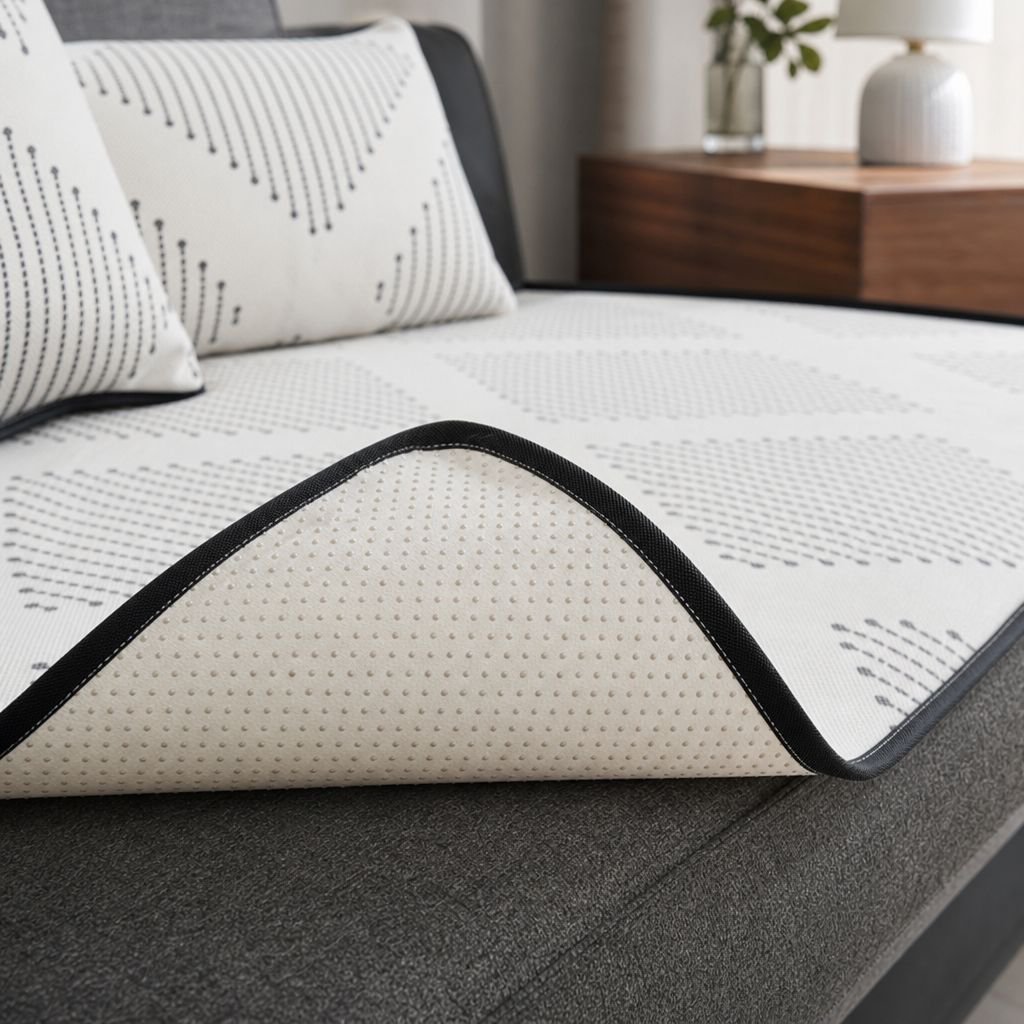 Ice Silk Nonslip Cooler Sofa Towel Anti-color Loss Cover