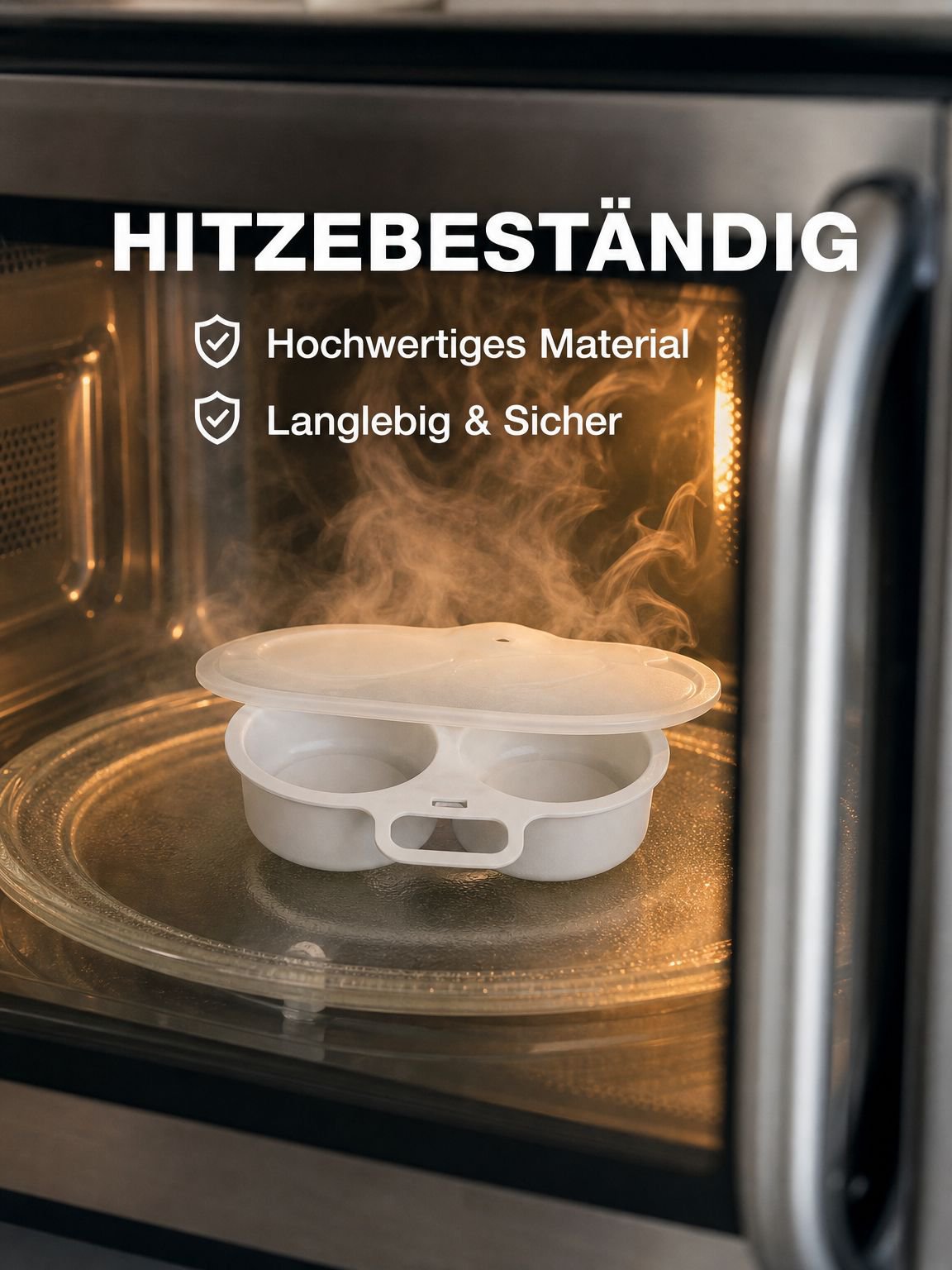 Mikrowellen-Eier-Dampfkasten