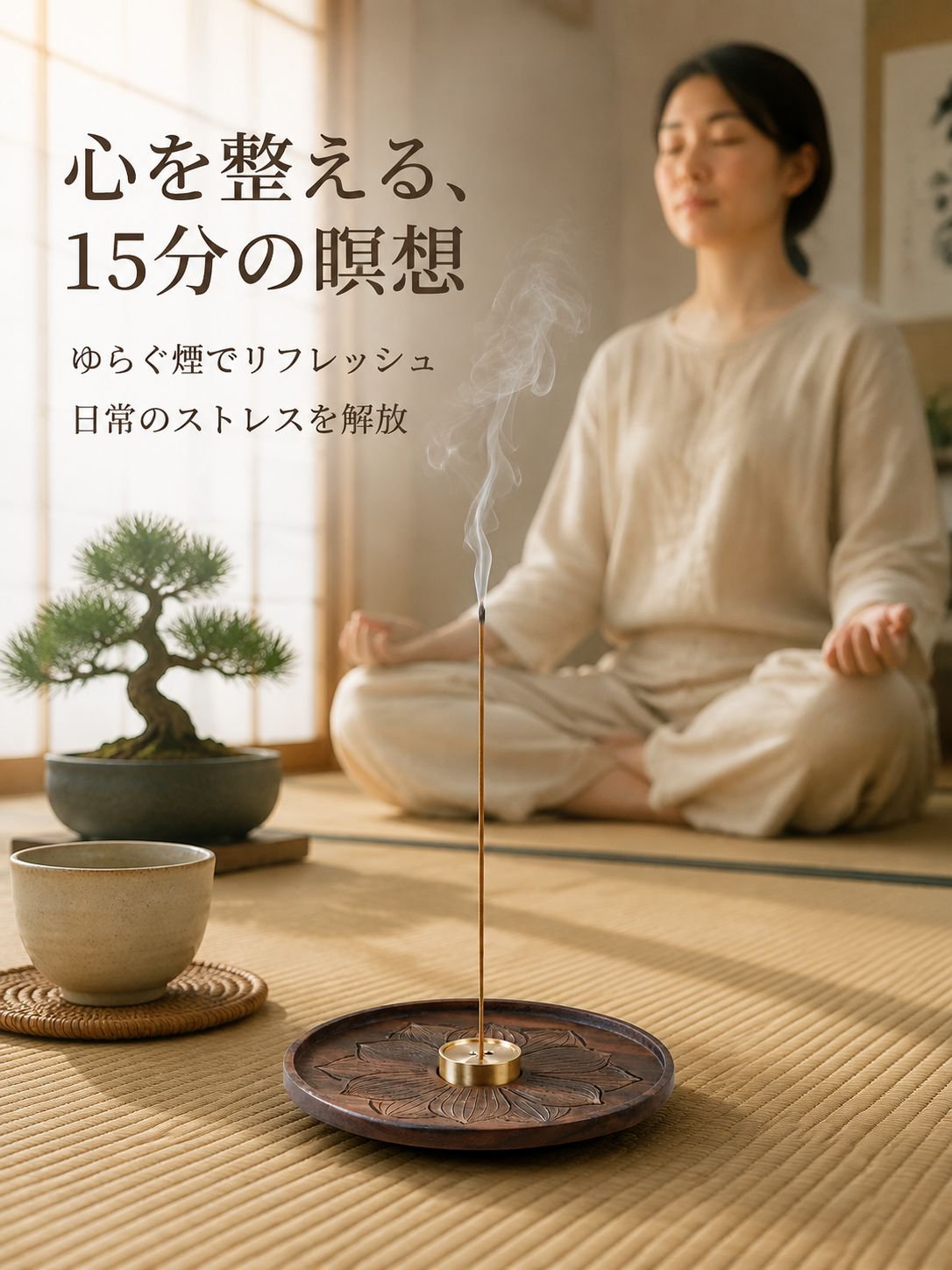 木製香炉 家庭用室内装飾オブジェ