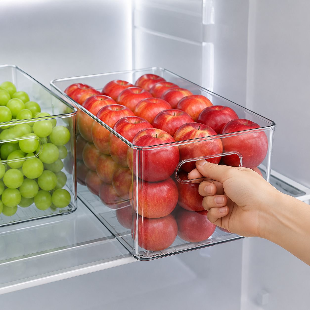 Refrigerator organizer, storage box, egg storage box, freezer-specific kitchen fruit and vegetable d