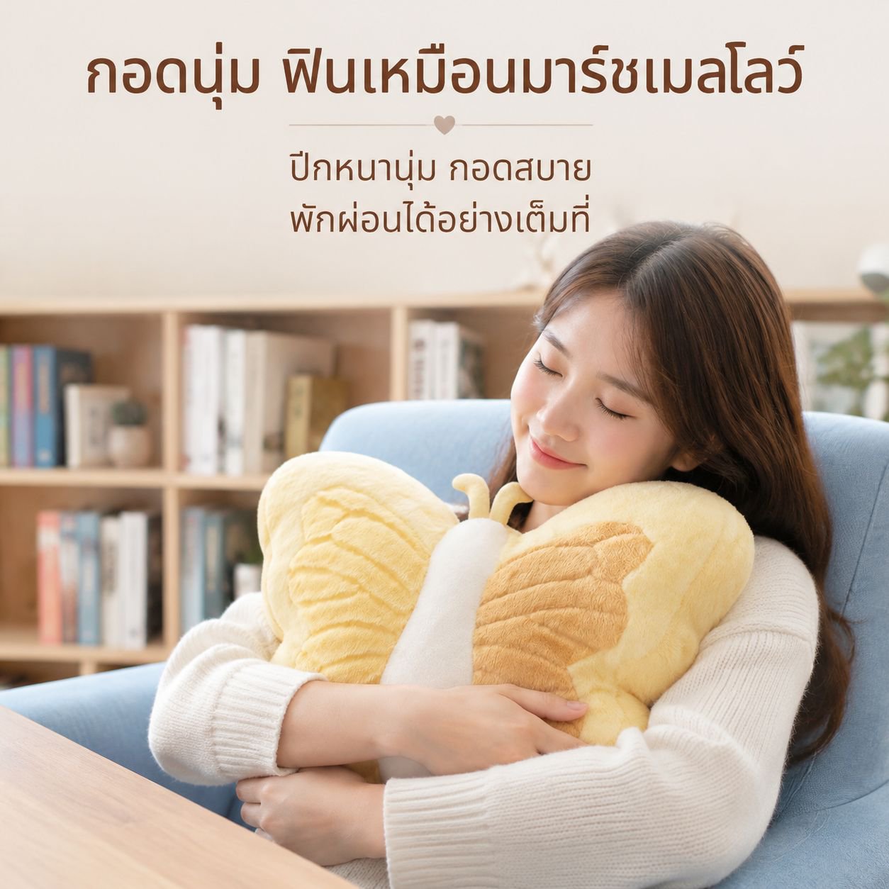 หมอนอิงลายผีเสื้อสุดน่ารักสำหรับบ้าน