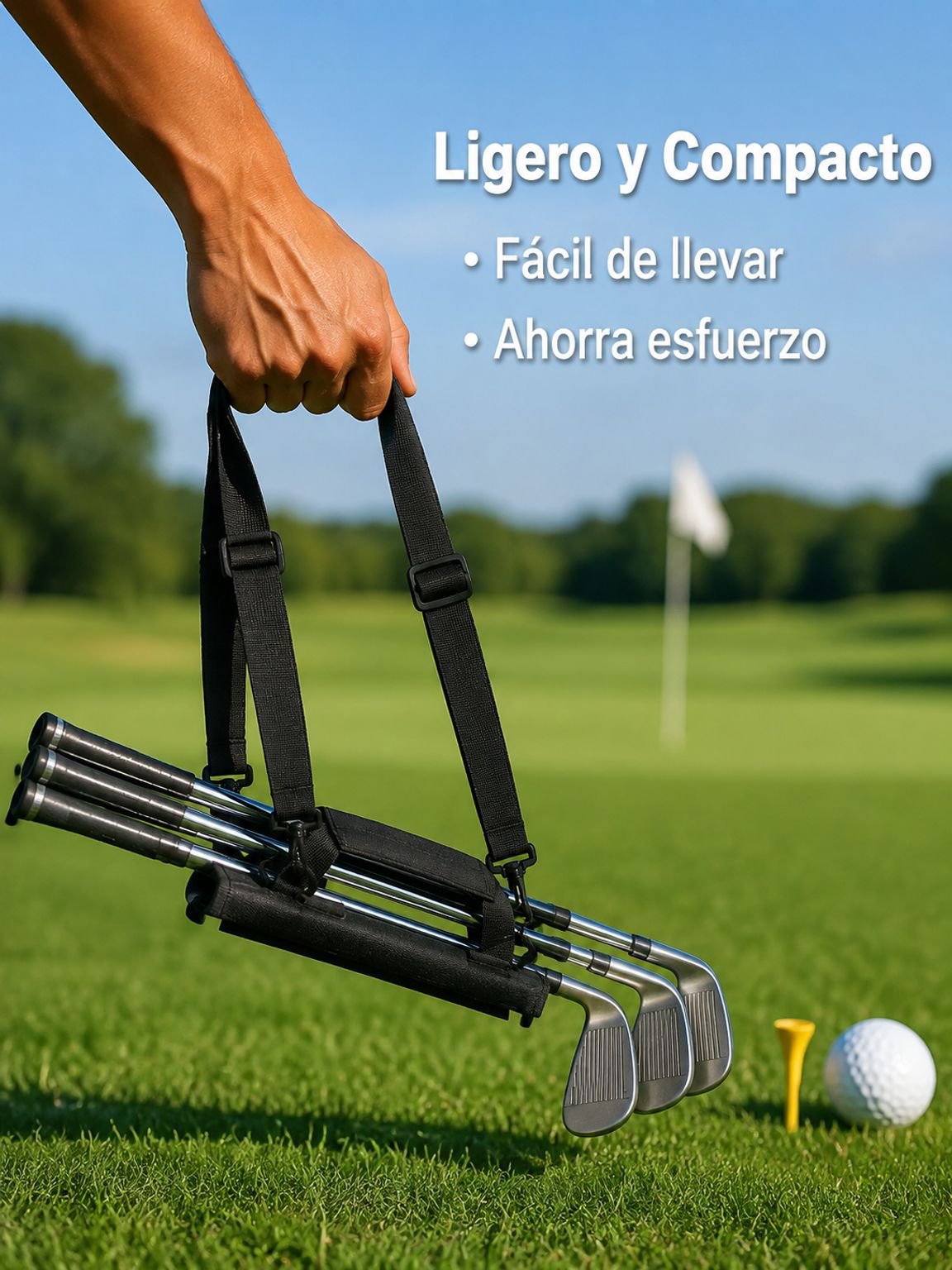 Bolsa de mano para palos de golf