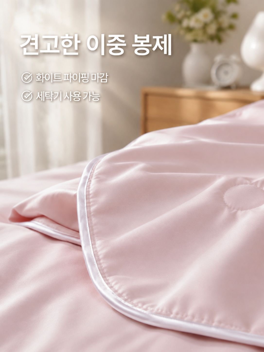 심플한 단색 이불 커버 세트