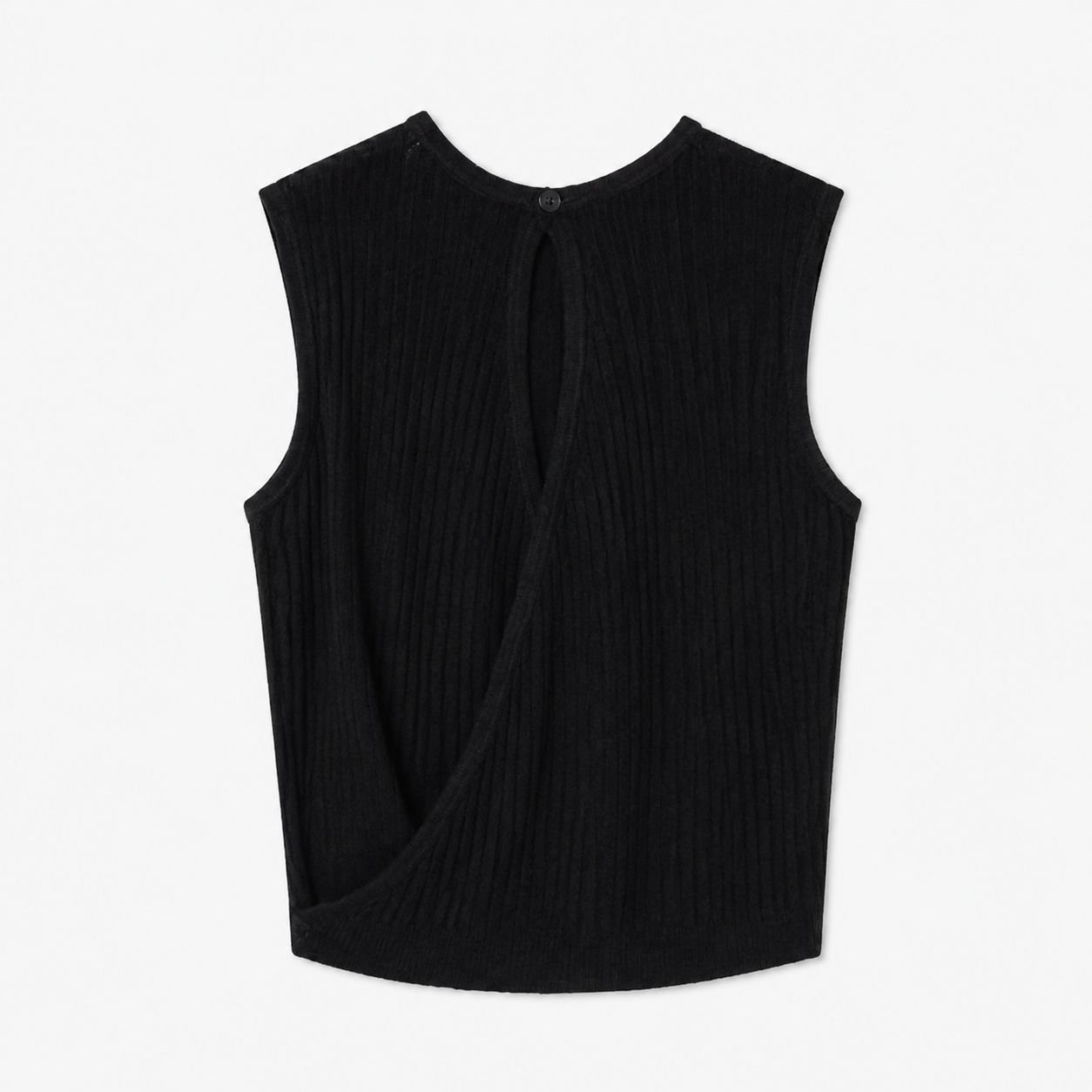 Haut sans manches en tricot glacé à dos nu pour femme