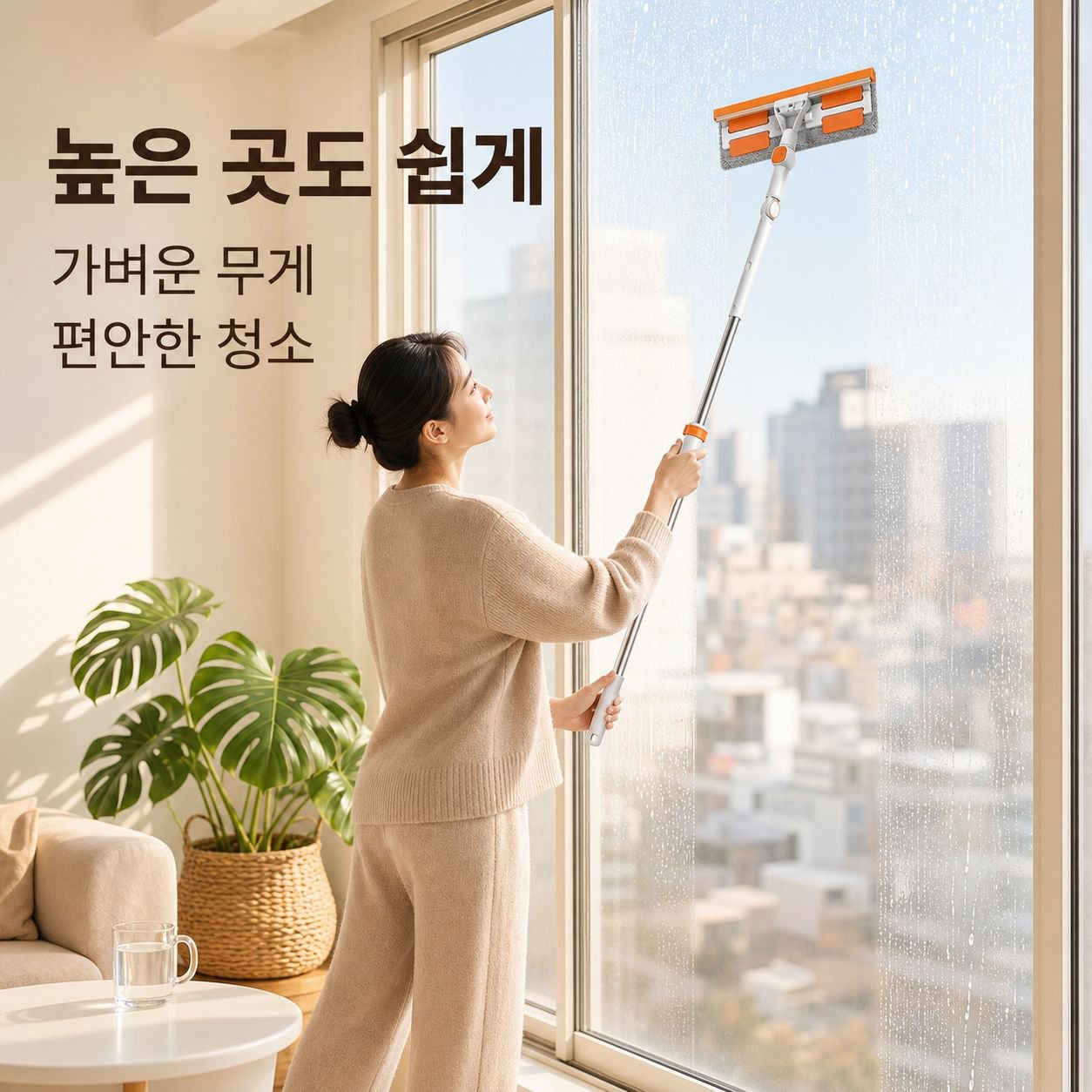 트리플 스트레처블 윈도 스크레이퍼 밀대