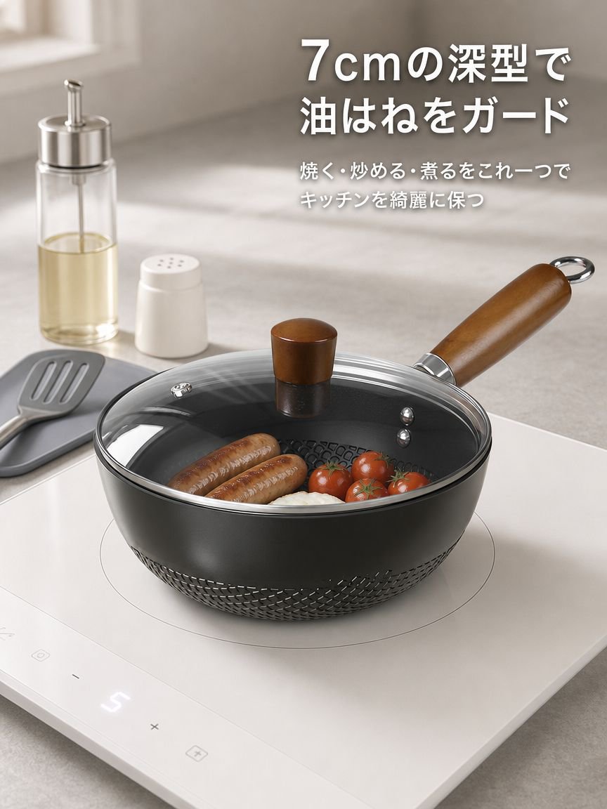 一人用コンパクトフライパン