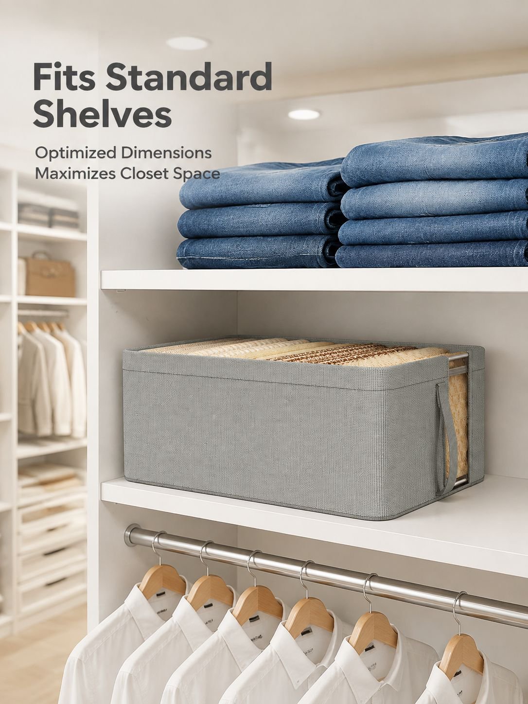 Oxford cloth mesh steel frame visible storage box