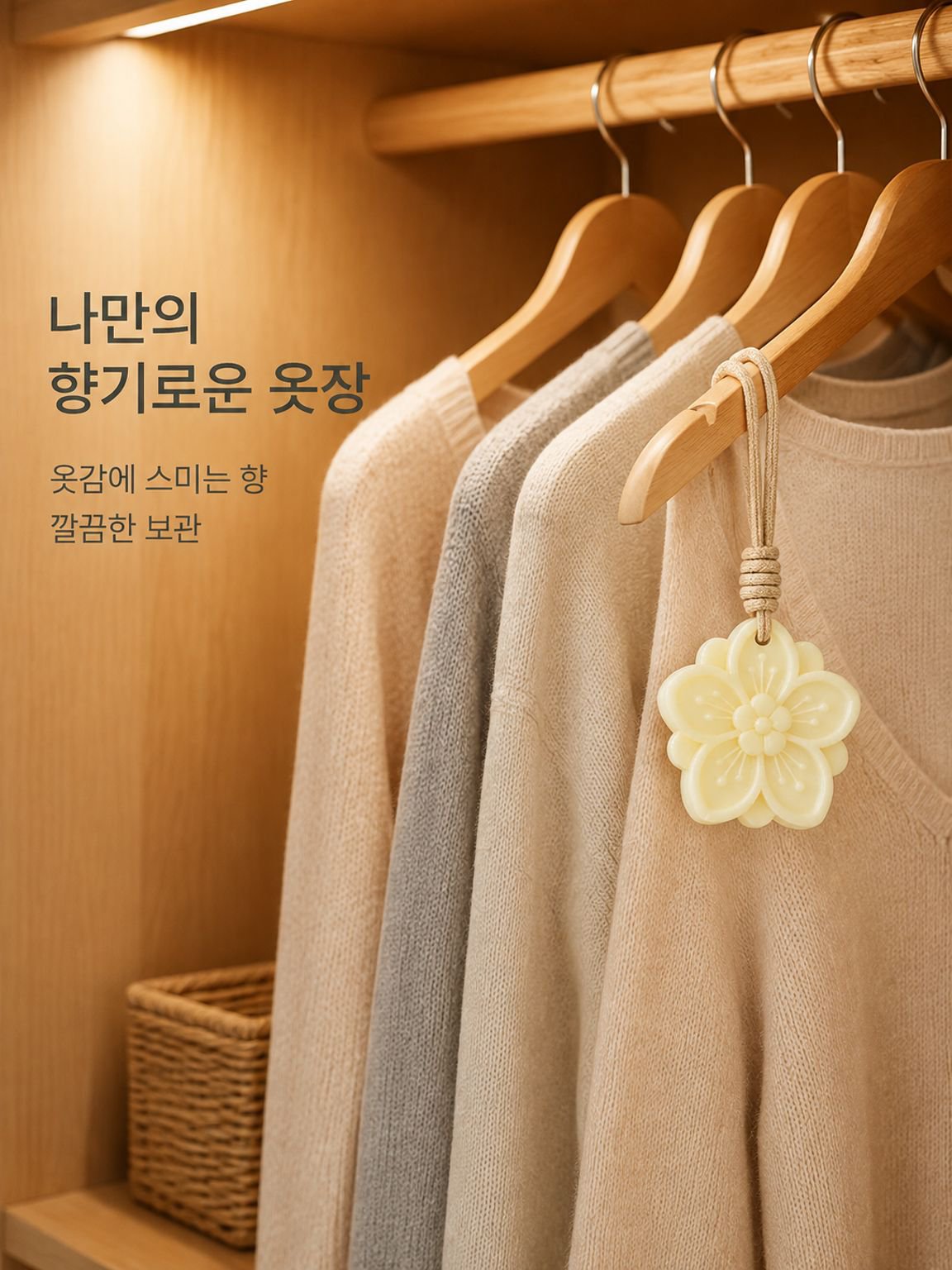 치자꽃 향 왁스 시트 방향제