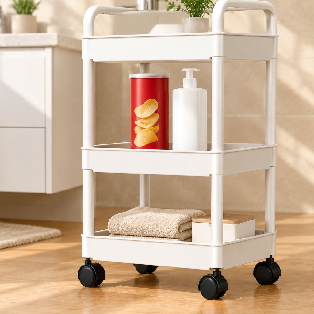 Narrow gap rack used in laundry room