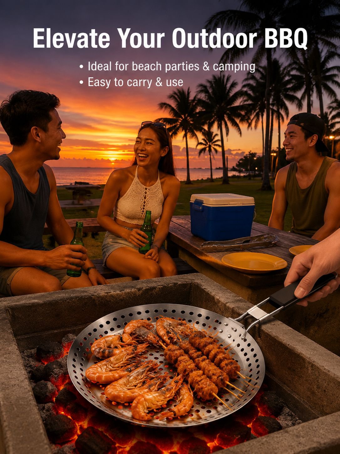 Foldable Handle Grill Pan