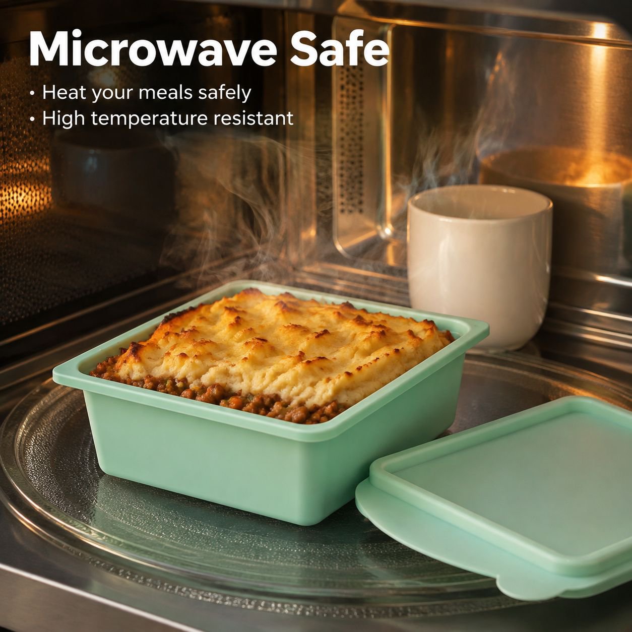 Silicone freezer food storage containers