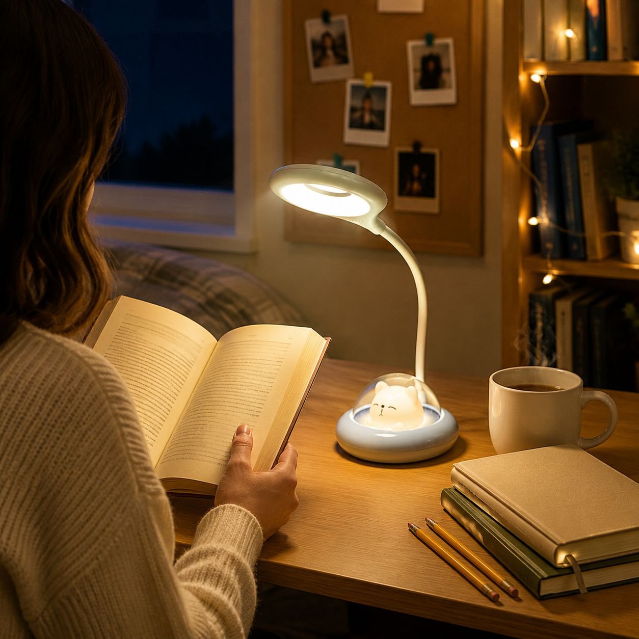 Foldable Multifunctional Reading Lamp for Dormitory