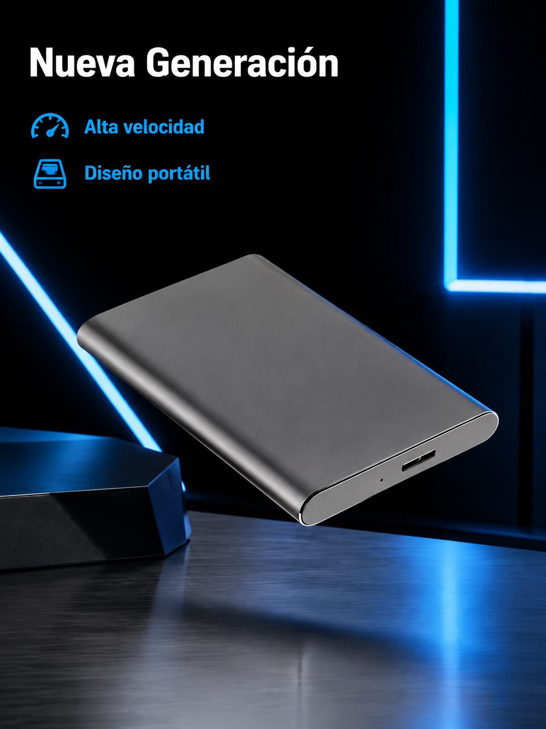 Disco duro portátil de nueva generación y alta velocidad
