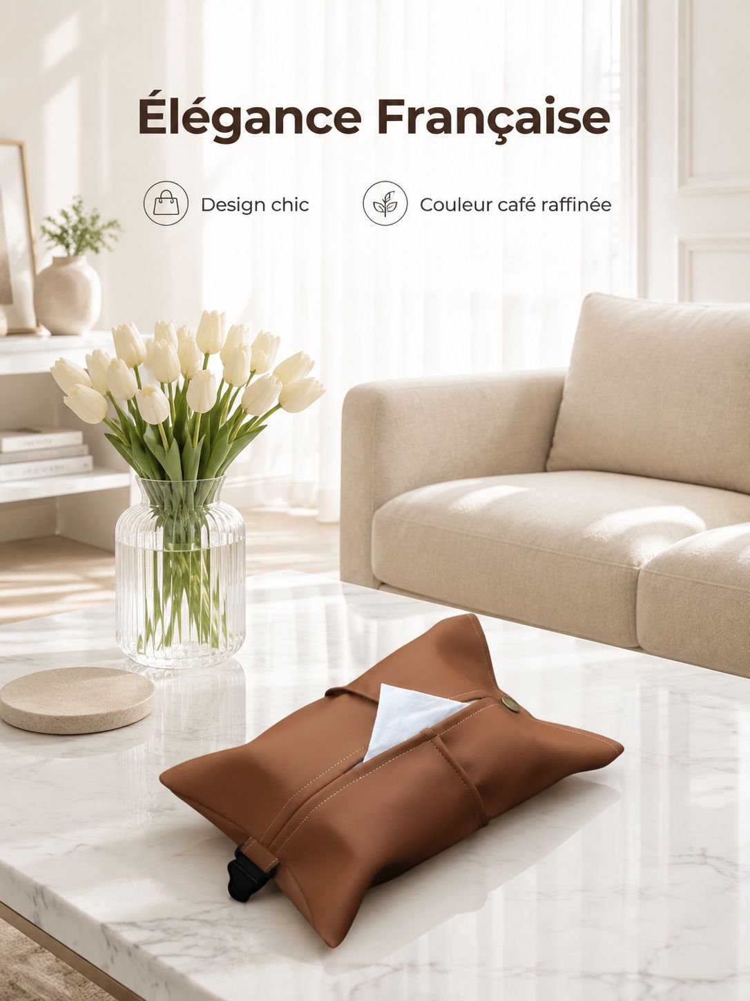 Sac à mouchoirs au style chic et élégant