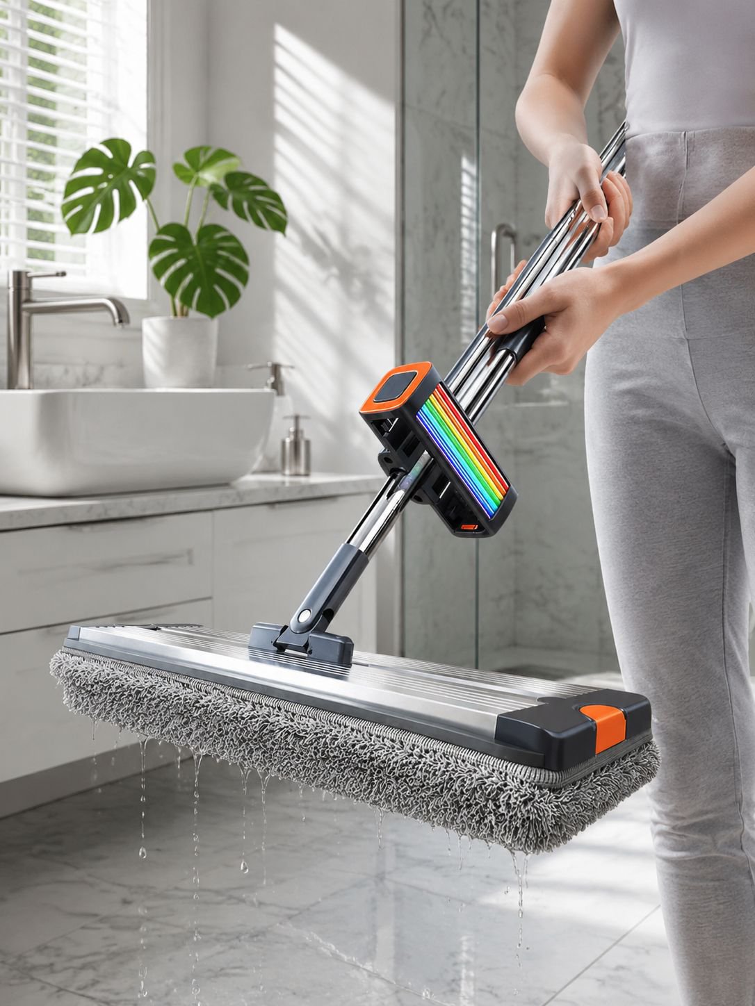 Ergonomic grip of Joybos mop handle
