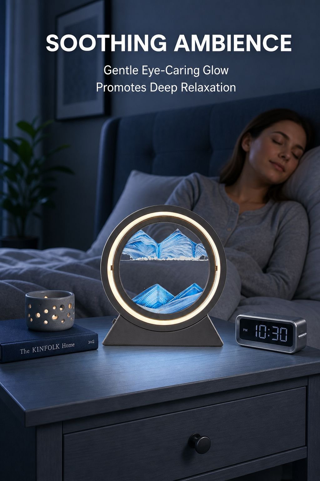 Creative Sand Art Hourglass Table Lamp