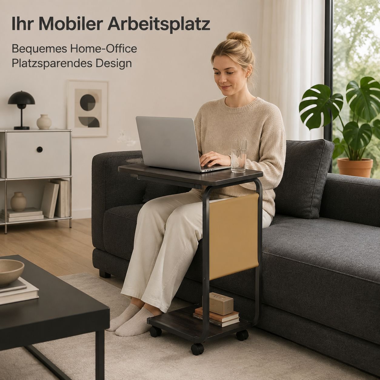 Beweglicher Beistelltisch/Kleiner Couchtisch fürs Wohnzimmer