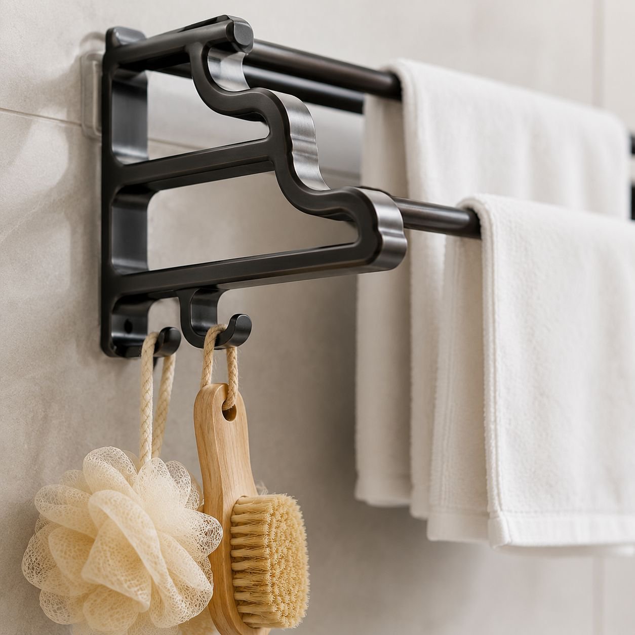 Multi-functional Bathroom Hanging Organizer Rod