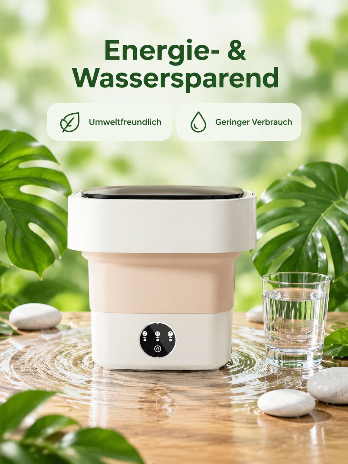 Tragbare faltbare Mini-Waschmaschine